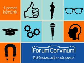 ForumCorvinum - 1 percet kérünk