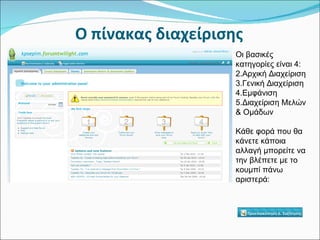 Forum creation arial