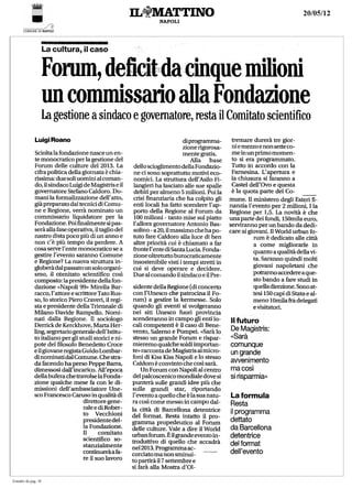 Forum, deficit da cinque milioni un commissario alla fondazione.