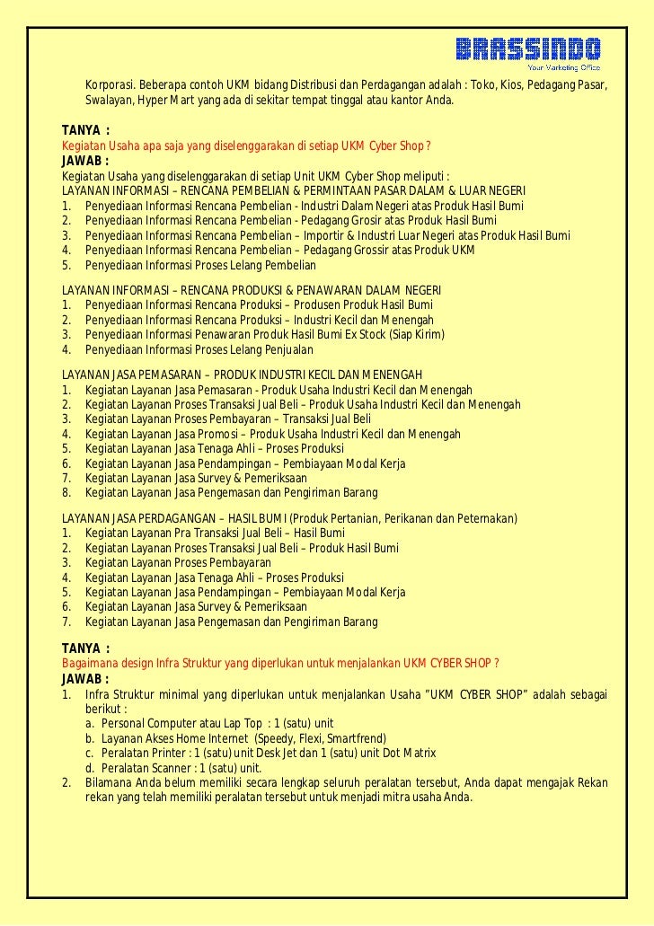 FORUM DISKUSI KEMITRAAN MOBILE CYBER SHOP