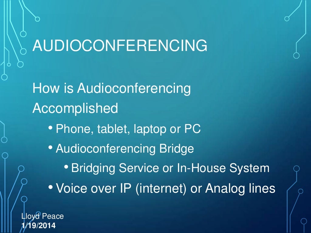 Audioconferencing