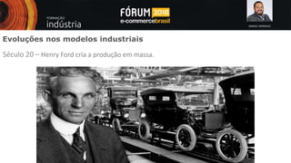 SAMUEL GONSALES
Evoluções nos modelos industriais
Século 20 – Henry Ford cria a produção em massa.
 