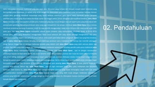 Jamu merupakan minuman tradisional yang ada sejak dulu. Minuman yang terbuat dari rempah-rempah alami Indonesia yang
bermanfaat untuk kesehatan. Di zaman yang serba canggih ini, keberadaan jamu tradisional mulai terlupakan. Sulitnya mencari
penjual jamu gendong membuat masyarakat yang masih terbiasa meminum jamu harus repot membuat sendiri daripada
membeli jamu instan yang dijual dalam kemasan sachet dan tinggal seduh. Untuk mengatasi permasalahan tersebut, Jamu Mbok
Djana mencoba untuk menawarkan produk jamu tradisional yang siap minum dengan rasa asli seperti jamu yang biasa dijual oleh
penjual jamu gendong. Banyaknya produsen jamu yang juga menawarkan hal serupa, membuat Jamu Mbok Djana harus mampu
membuat produknya bersaing di pasaran. Untuk itu sang pemilik menggunakan resep turun temurun dari sang nenek sejak 1983
pada jamu nya. Jamu Mbok Dajana merupakan sebuah usaha rumahan yang memproduksi minuman Ready to Drink (RTD)
berupa jamu. Jamu yang ditawarkan menggunakan resep turun temurun dari sang nenek sehingga menghasilkan rasa jamu
tradisional yang khas seperti rasa jamu di zaman dahulu serta sudah pasti bebas bahan pengawet. Berkat rasa yang khas tersebut,
saat ini jamu mbok djana mampu bersaing dengan beberapa produsen jamu tradisional RTD lainnya dan memiliki pelanggan
tetap. Namun hingga saat ini terdapat beberapa kendala yang dialami oleh Jamu Mbok Djana yang salah satunya dalam segi
promosi. Dari data yang telah didapat dari lapangan setelah melakukan wawancara terhadap pemilik usaha jamu tradisional Jamu
Mbok Djana. Beliau memaparkan bahwa promosi yang dilakukan oleh Jamu Mbok Djana. saat ini dengan menawarkan
produknya kepada kerabat dekat ketika ada acara tertentu serta mengandalkan promosi dari mulut ke mulut (Word of Mouth)
atau direct selling. Sedangkan untuk menjangkau target yang lebih luas, promosi dilakukan melalui media sosial Instagram serta
berupa broadcast pesan melalui WhatsApp kepada para pelanggannya. Hal ini dirasa masih kurang efektif untuk mencapai target
konsumen yang lebih luas terutama di kota jakarta. Mengingat para pesaing Jamu Mbok Djana. di kota jakarta melakukan
promosi lebih gencar. Belum lagi, Jamu Mbok Djana. saat ini ingin mencapai target baru yaitu mahasiswa dan karyawan
kantoran. Oleh karena itu, Jamu Mbok Djana ingin mengembangkan promosi yang dapat menjangkau target lebih luas serta
memperkenalkan kembali produk Jamu Mbok Djana kepada target baru yang lebih muda dengan melakukan serangkaian
promosi yang lebih dari sebelumnya. Sehingga dengan promosi yang dilakukan ini, diharapkan mampu membuat produk ini lebih
banyak dikenal oleh masyarakat.
02. Pendahuluan
 