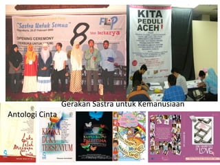 Gerakan	
  Sastra	
  untuk	
  Kemanusiaan	
  
Antologi	
  Cinta	
  



                                 Helvy	
  Tiana	
  Rosa	
  22/02/2011	
  
 