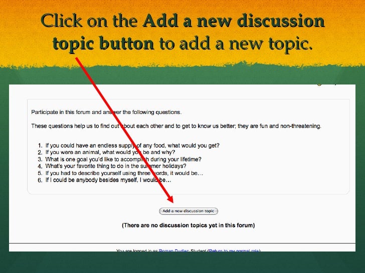 Forum Moodle English