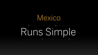 Mexico
Runs Simple
 