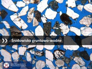 Polish Geological Institute
National Research Institute
Środowisko gruntowo-wodne
 