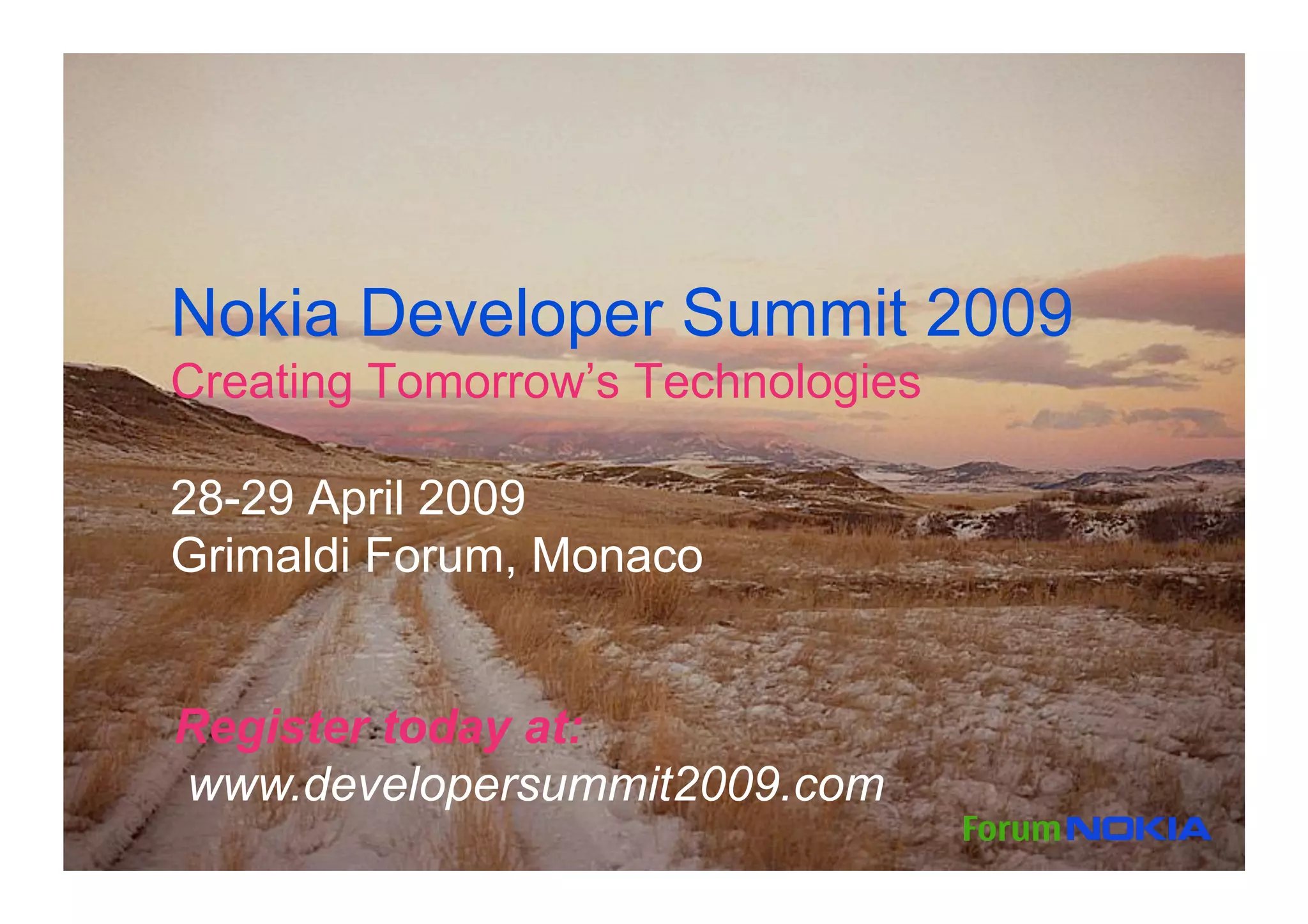 Forum Nokia Le Mobile 2.0 Edition 2009