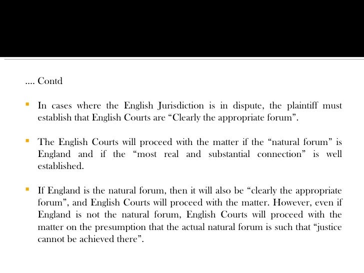 Forum non conveniens