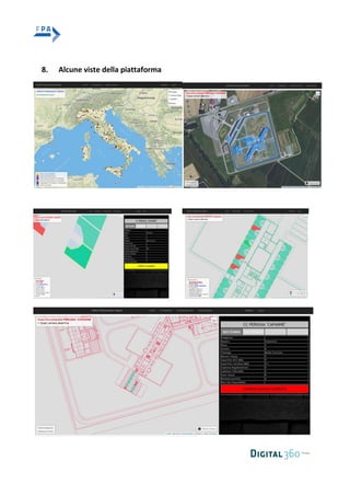 8. Alcune viste della piattaforma
 
