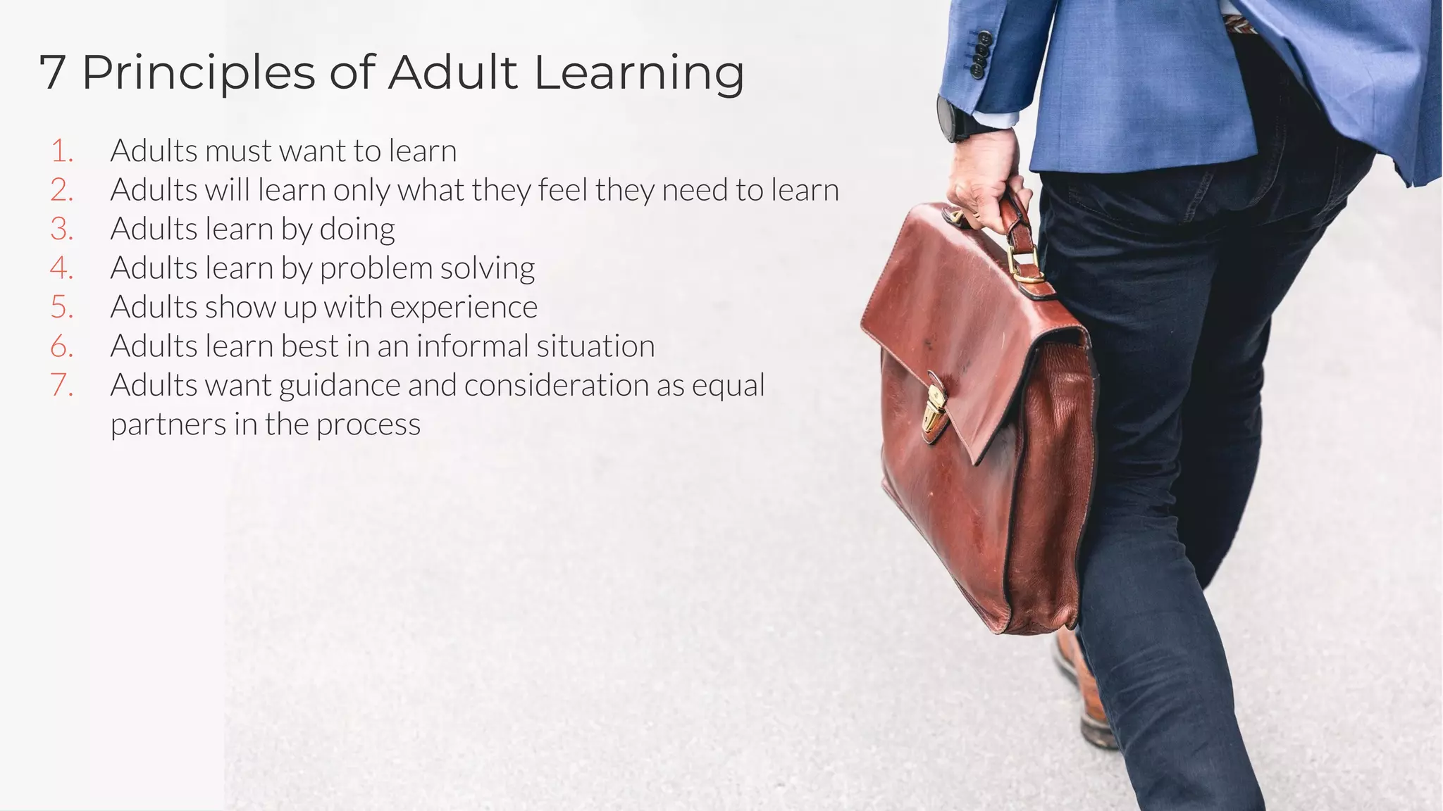 7 | WWW.LAMBDASOLUTIONS.NET
7 Principles of Adult Learning
 