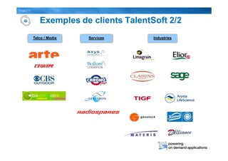 Page 11
Exemples de clients TalentSoft 2/2
Telco / Media IndustriesServices
 