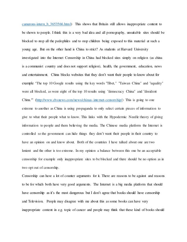 Censorship essay 5 image