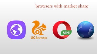 browsers with market share
 