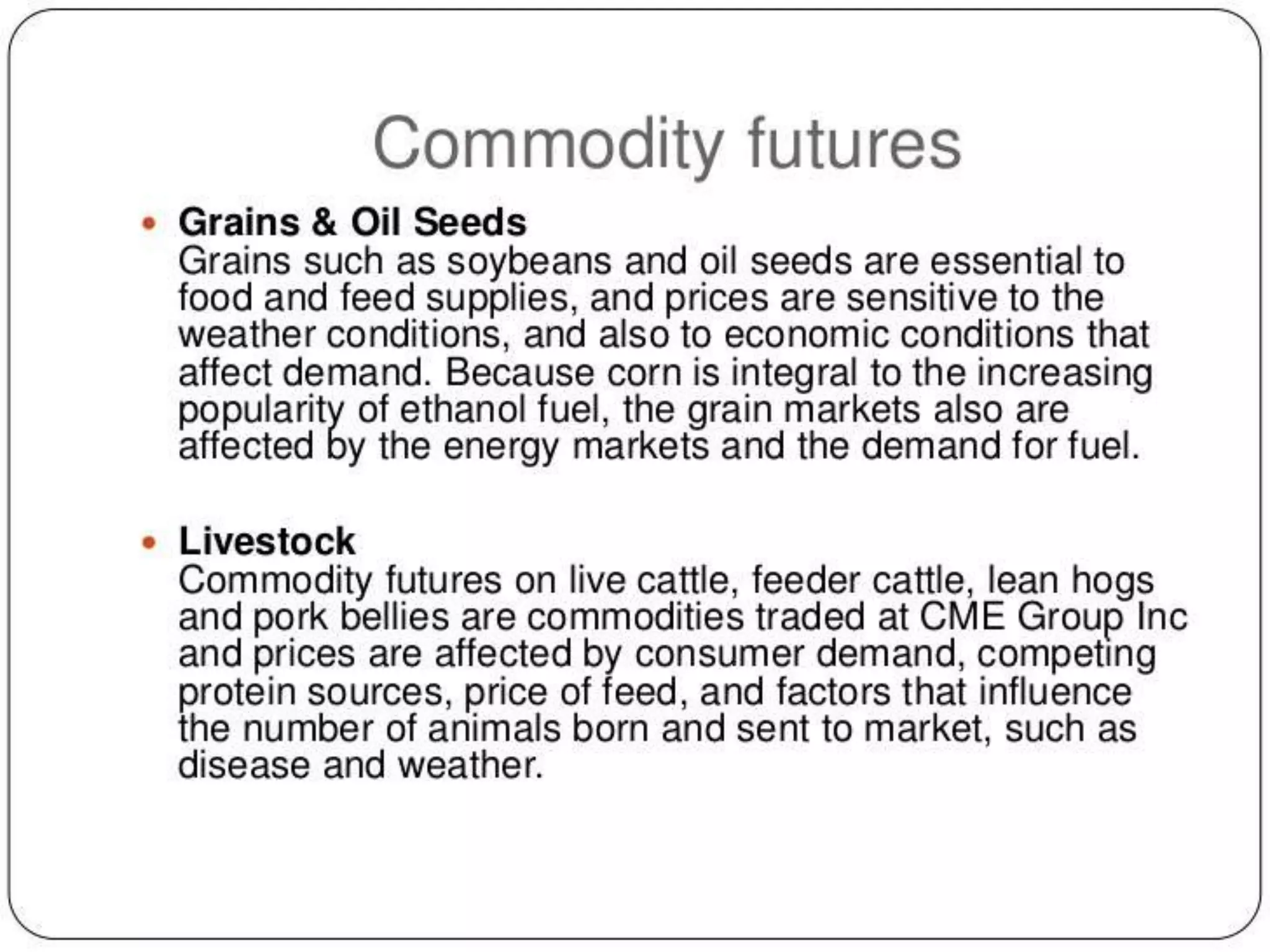 Forward and futures - An Overview