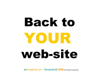 Back to YOUR   web-site 