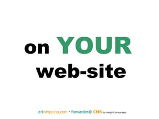 on  YOUR   web-site 