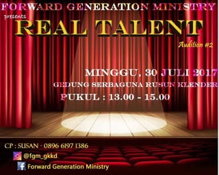 Forward Generation Present - Undangan RohKris Gathering 5 - Real Talent #2
