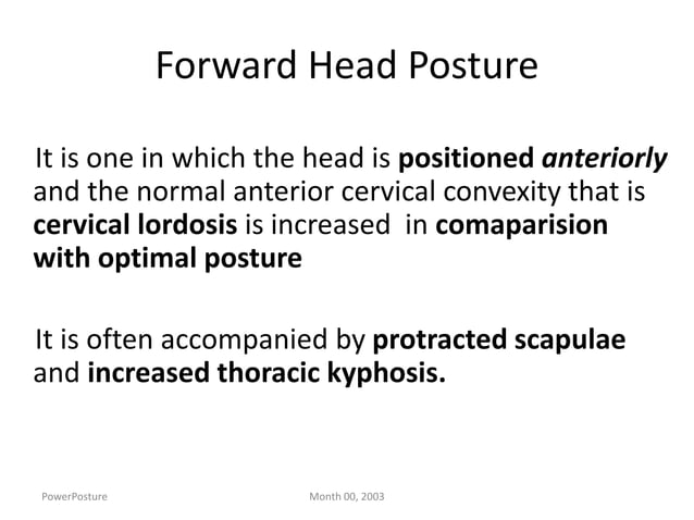 Forward head posture | PPT