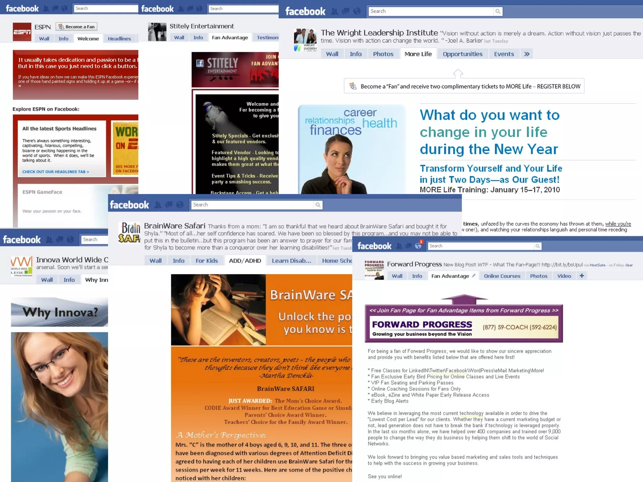Getting Started Default View Landing Tab Fan Permissions Step 3: Add information 