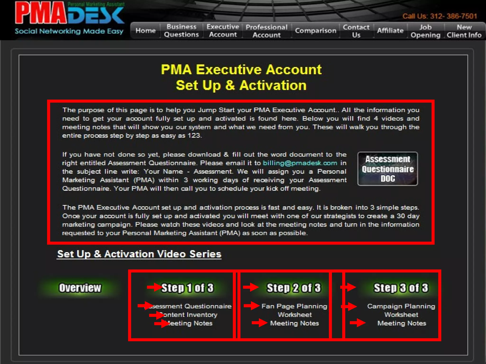 Presenter: Carl Doppler CEO - PMA Desk PMA Executive Account Set Up & Activation 