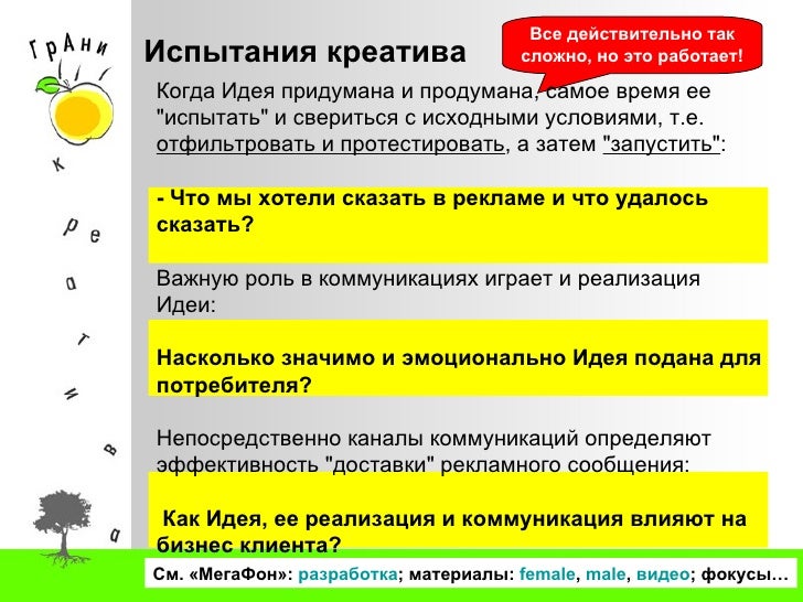 Презентация для получения гранта