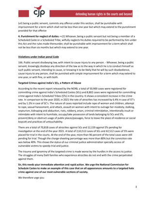 3
(vii) being a public servant, commits any offence under this section, shall be punishable with
imprisonment for a term w...