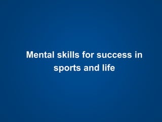 Mental Health: Stress and Pressures of Young Athletes + Intro to ...