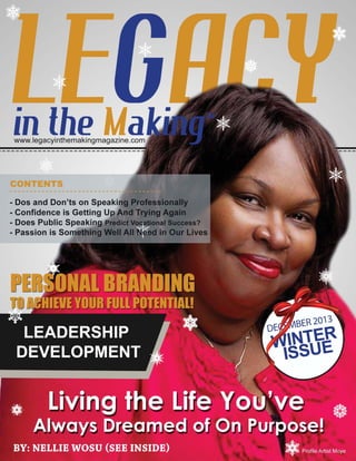 Legacy Magzaine Winter Issue