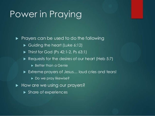 follow up studies christian living prayer faith and works why prayer works
