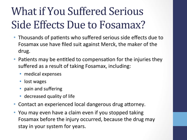 Fosamax | PDF | Bone and Joint Conditions | Diseases and Conditions