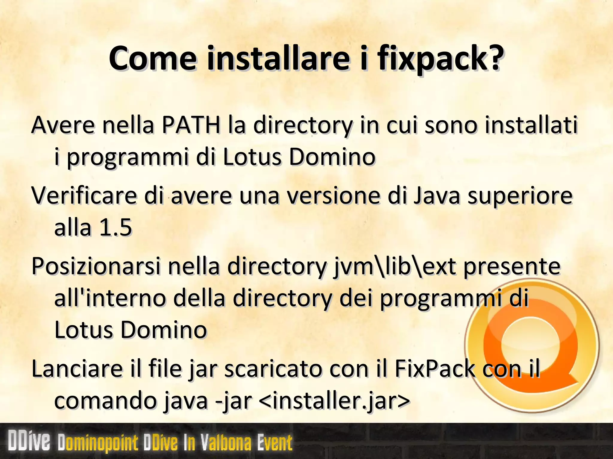 Se non vi ricordate la password dell'utente QPADMIN   IBM Technote # 1296289 