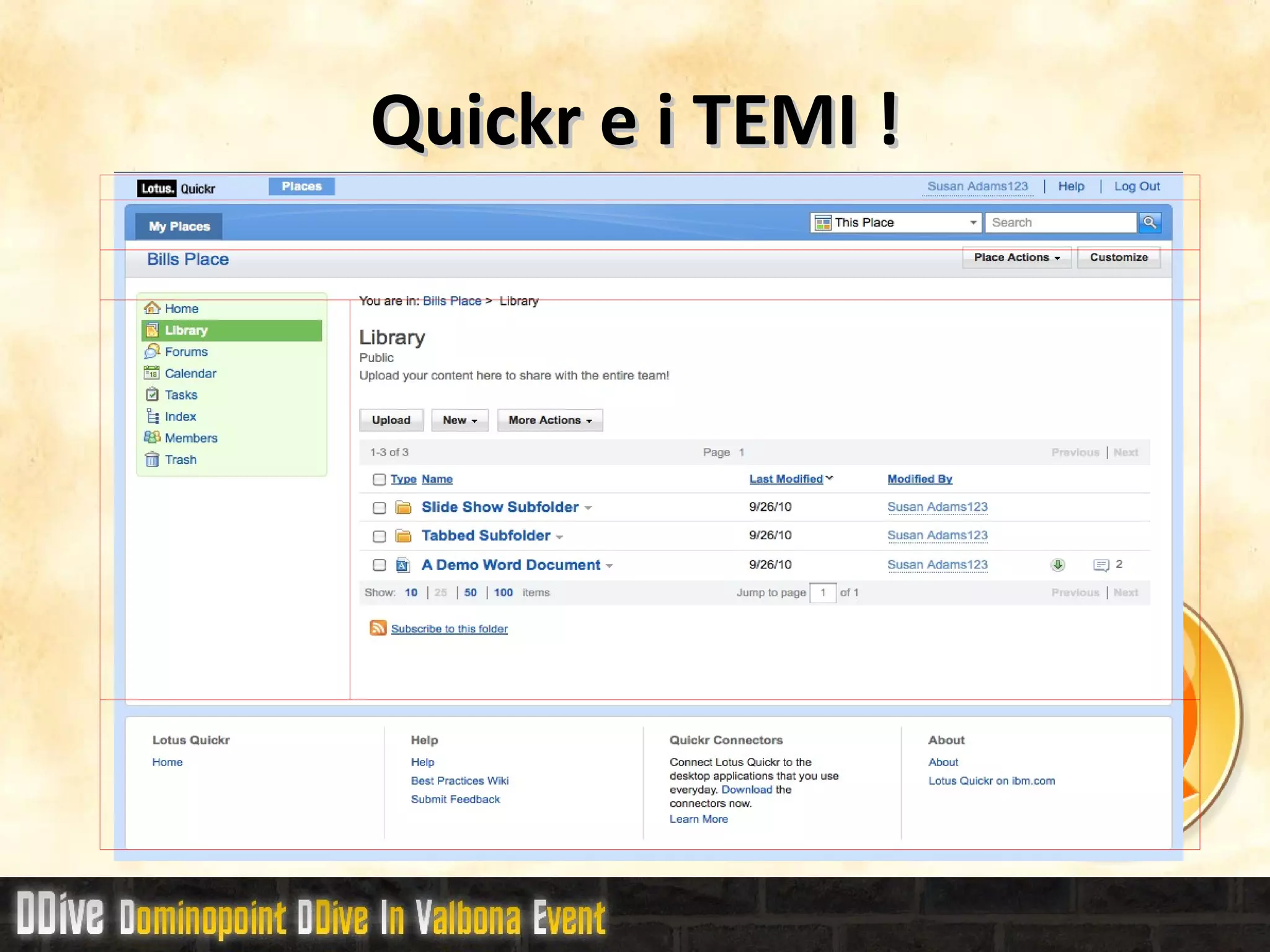 Installiamo Quickr Creare il database domcfg.nsf 
