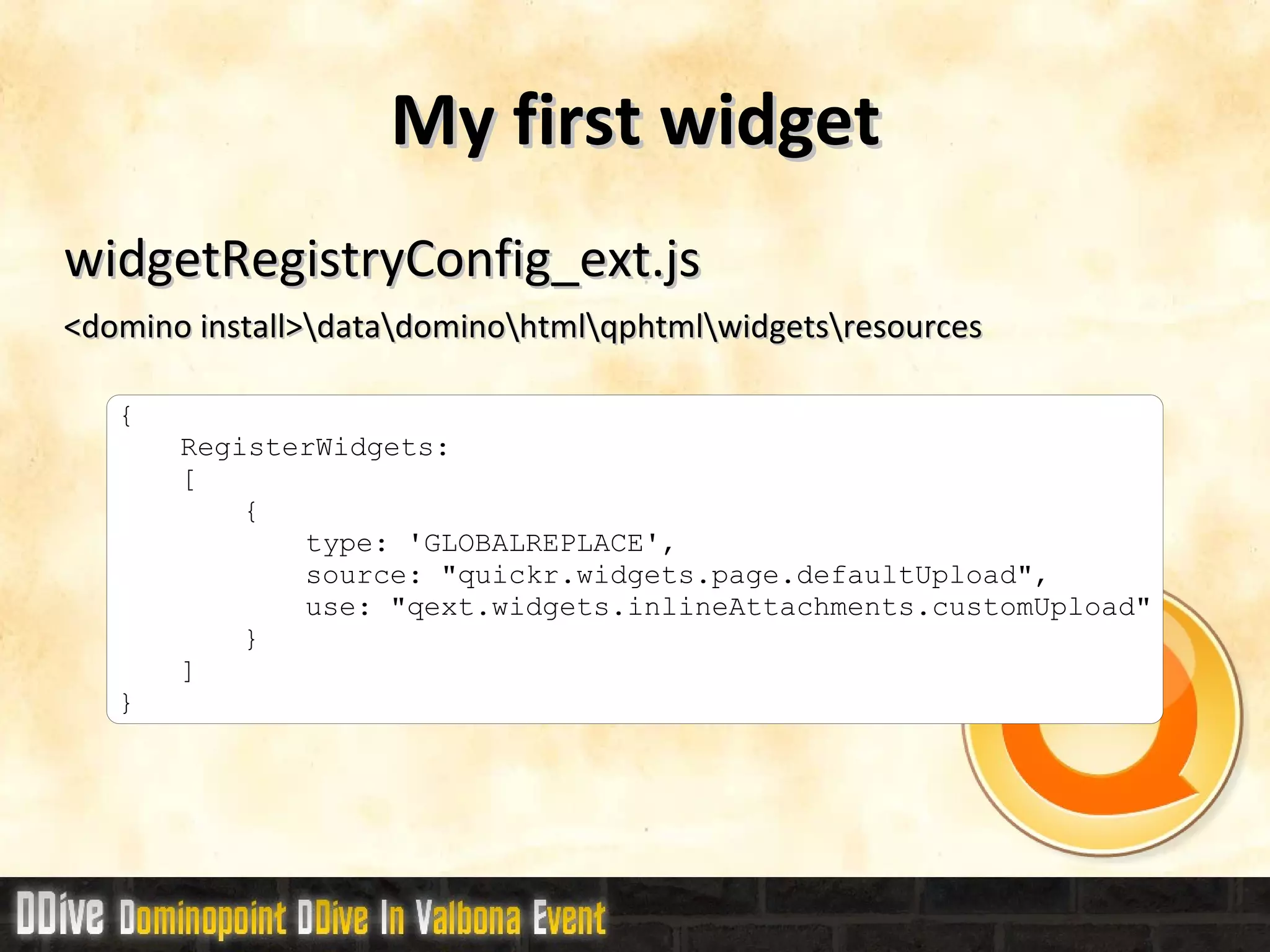 Un po' di cose da sapere • QuickpPlaceLtpaLogging: LTPA logging when Lotus Domino controls directory services. • QuickPlaceMailLogging: Lotus Quickr e-mail process logging. • QuickPlaceMembershipModelLogging: Expanded membership logging. • QuickPlaceMyPlacesLogging: My Places logging. • QuickPlaceQOMLogging: Object model logging. • QuickPlaceObjectPoolLogging: ObjectPool Memory management for PlaceCatalog logging. • QuickPlacePerformanceLogging: Performance data collector logging. • QuickPlacePlaceCatalogLogging: Place Catalog logging. • QuickPlacePlaceCatalogQueryLogging: Queries into Place Catalog logging; use level 4 to include more details  • QuickPlacePlaceTypeCentralRefreshLogging: PlaceType refresh logging.  • QuickPlaceSearchPlacesLogging: Search across places logging.  • QuickPlaceSpellCheckEngineLogging: Spell checker engine logging.  • QuickPlaceStyleSheetAttributeCmdLogging: Style sheetprocessing logging. • QuickPlaceStubMakerLogging: Stub creator logging for Lotus Quickr cluster support. • QuickPlaceToolLogging: Qptool logging. • QuickPlaceUpgradeLogging: Upgrade logging (upgrade places). • QuickPlaceUserCacheLogging: User cache parameter logging. • QuickPlaceUserDirectoryLogging: User directory logging . • QuickPlaceWebCacheLogging: Web caching logging (caches pages sent to browser). • QuickPlacePlaceStatisticsLogging: Place statistics logging.  • QuickPlaceNSFLogging: NSF database logging.  • QuickPlaceDocumentLogging: Document-level logging  • QuickPlaceLDAPLogging: LDAP logging • QuickPlacePreviewLogging: Document preview generatio n logging 