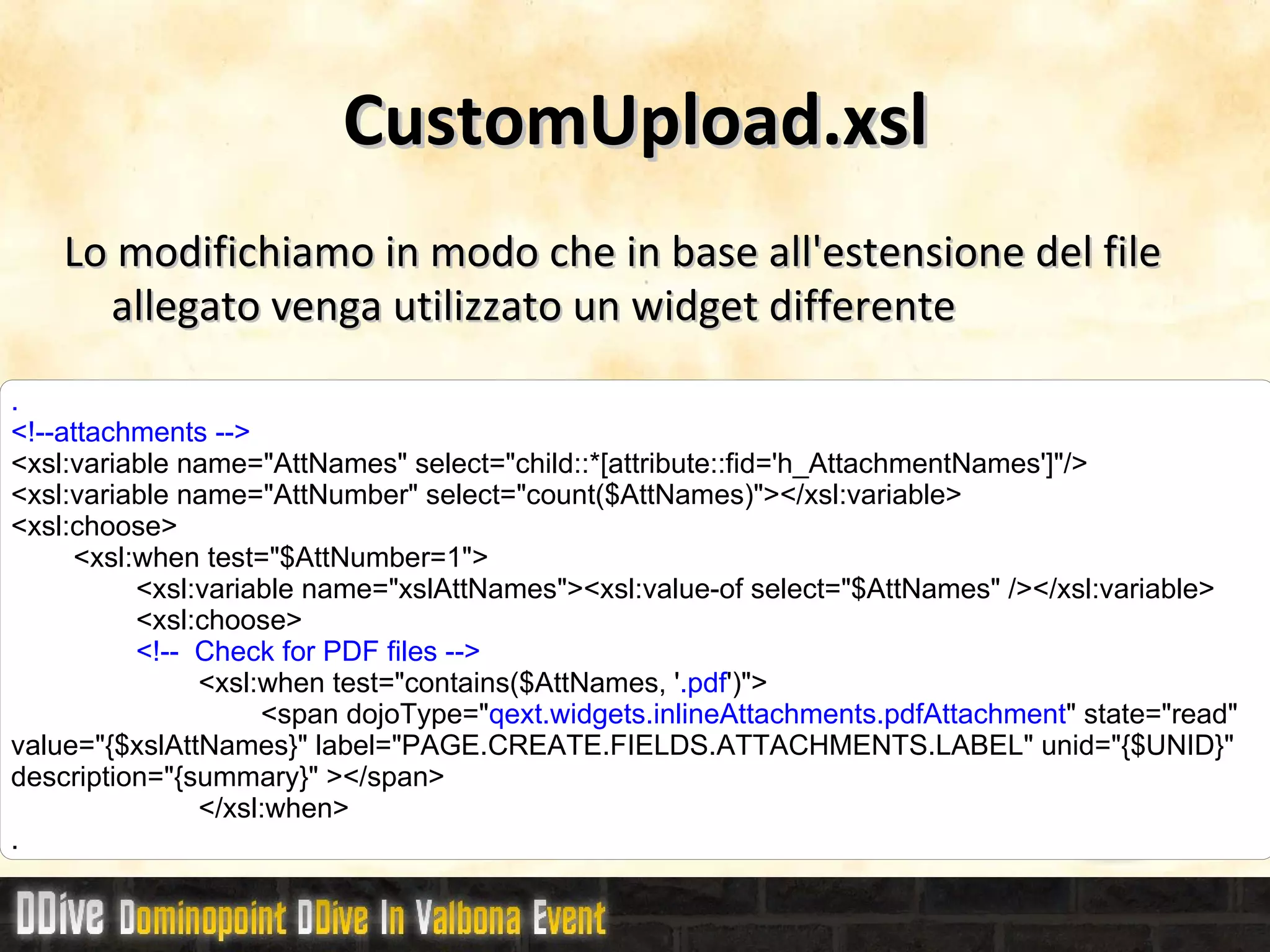 I temi di quickr altro non sono che del semplice codice HTML per i Widgets 