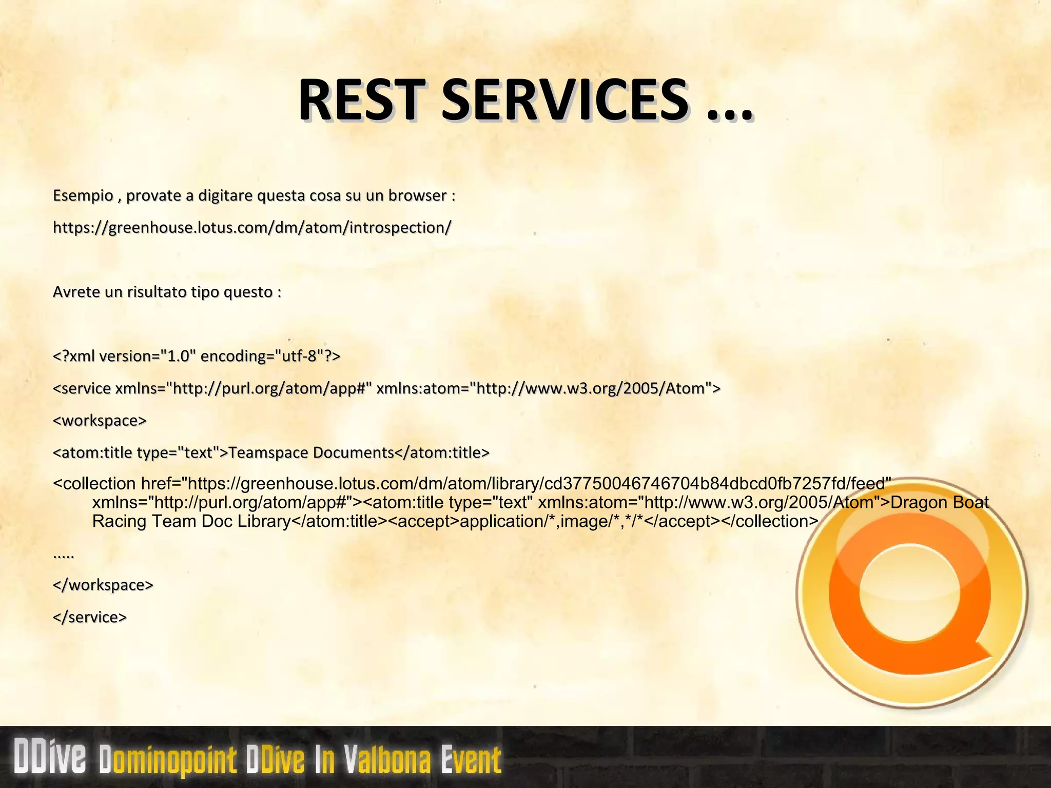 Widgets che leggono dati dal server domino 