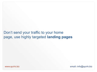 Make sure your site is optimised around your keywords