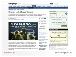 Be strategy lead. The medium is not the message