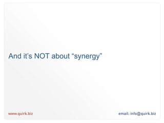 But eMarketing is NOT just a list of tactics