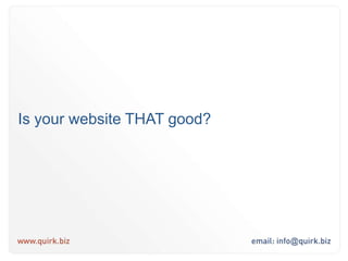 Websites are no longer just brochures