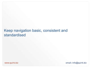 Have consistent Calls to Action