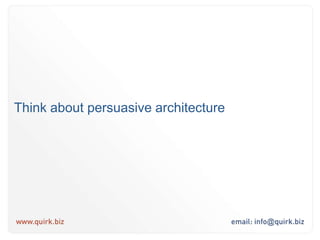 Don’t make them think…