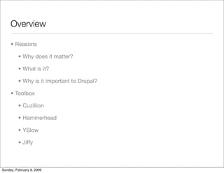 Improving Drupal's Page Loading Performance