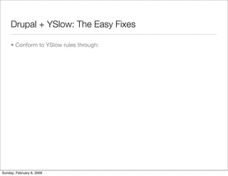Improving Drupal's Page Loading Performance