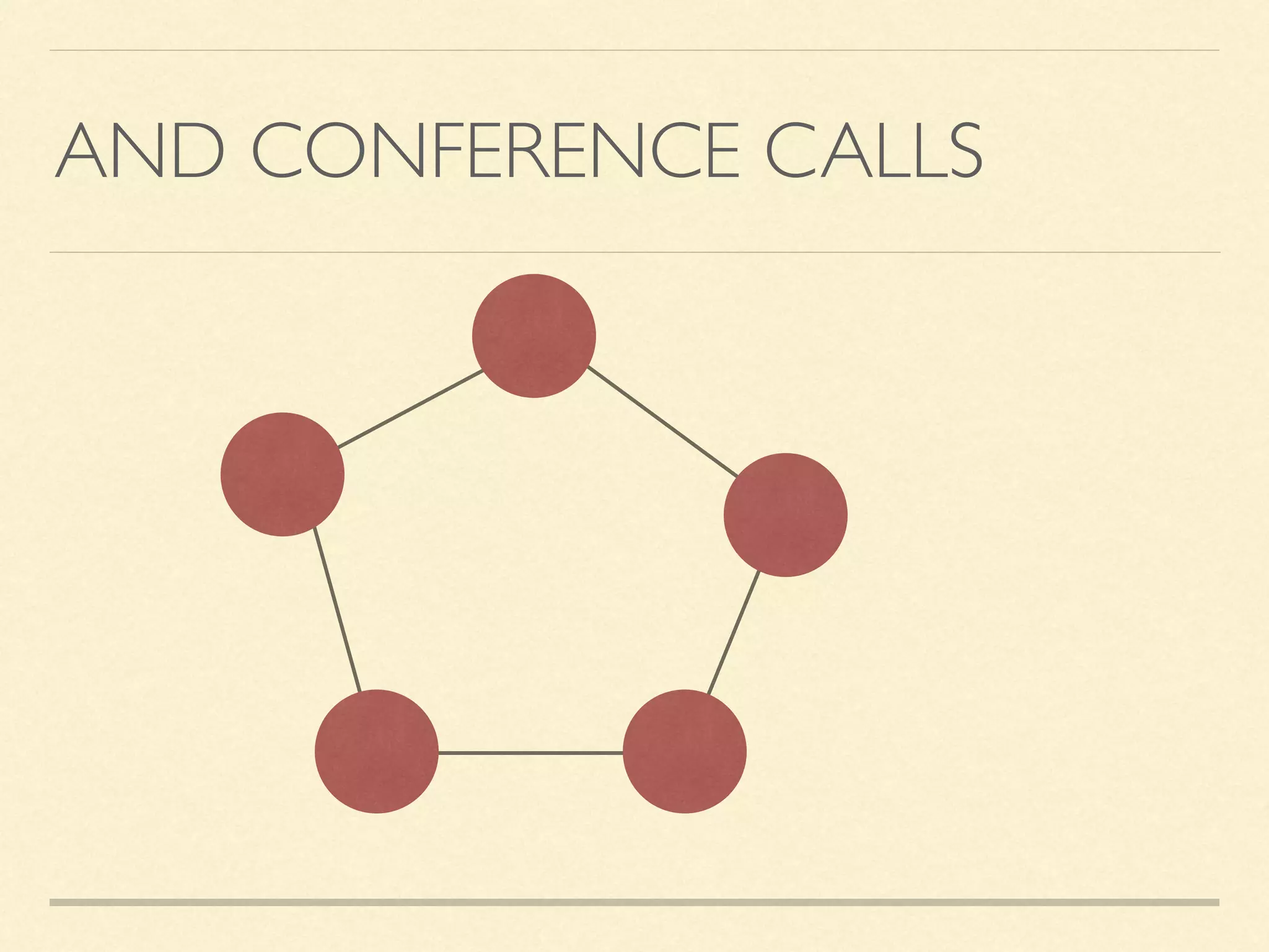 AND CONFERENCE CALLS
 