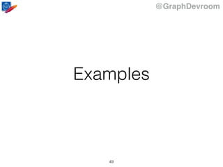 @GraphDevroom
Examples
49
 
