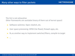 Unifying Network Filtering Rules for the Linux Kernel with eBPF | PDF
