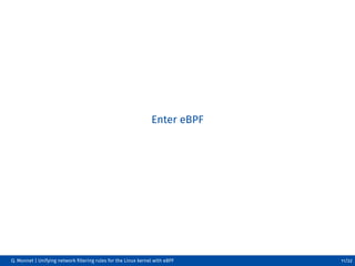 Unifying Network Filtering Rules for the Linux Kernel with eBPF | PDF