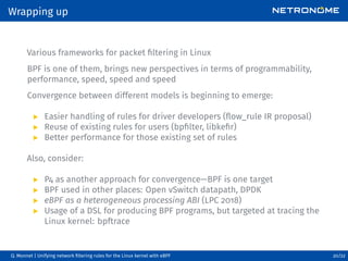 Unifying Network Filtering Rules for the Linux Kernel with eBPF | PDF