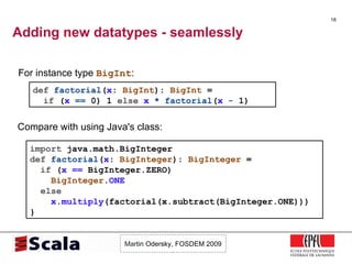 Scala Talk at FOSDEM 2009 | PPT